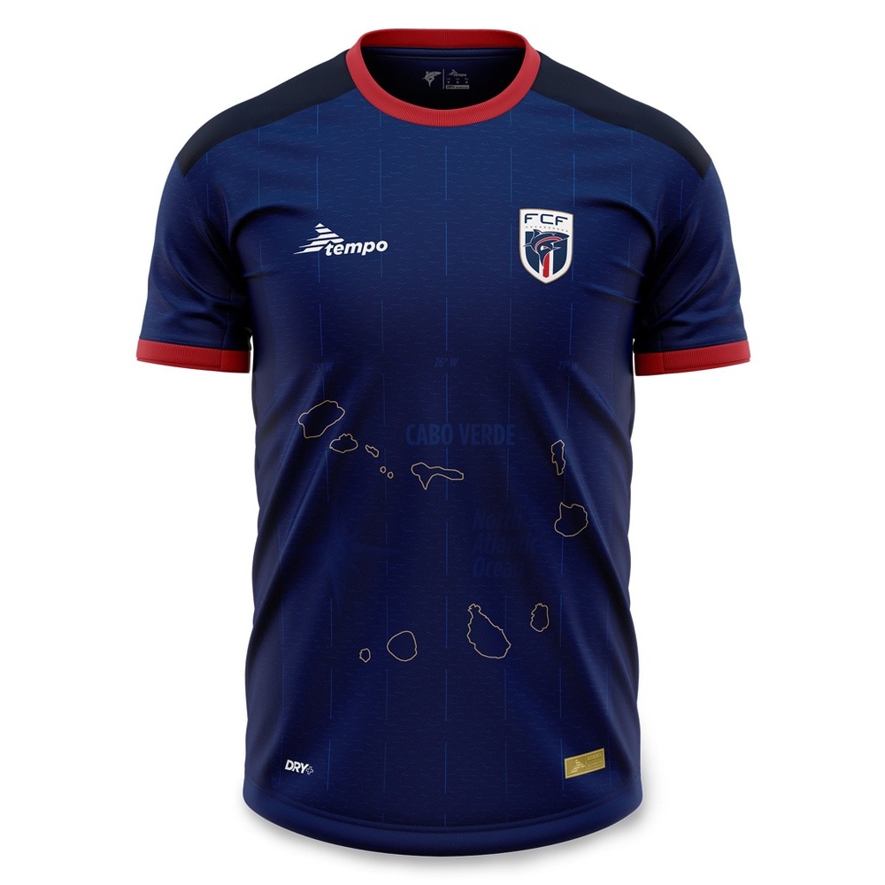 Cape Verde National Team Soccer Jersey Blue Home Football Shirt Cabo Verde S-XXL